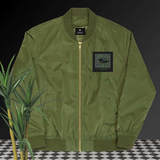 Obsessed QüR8NT Bomber Jacket